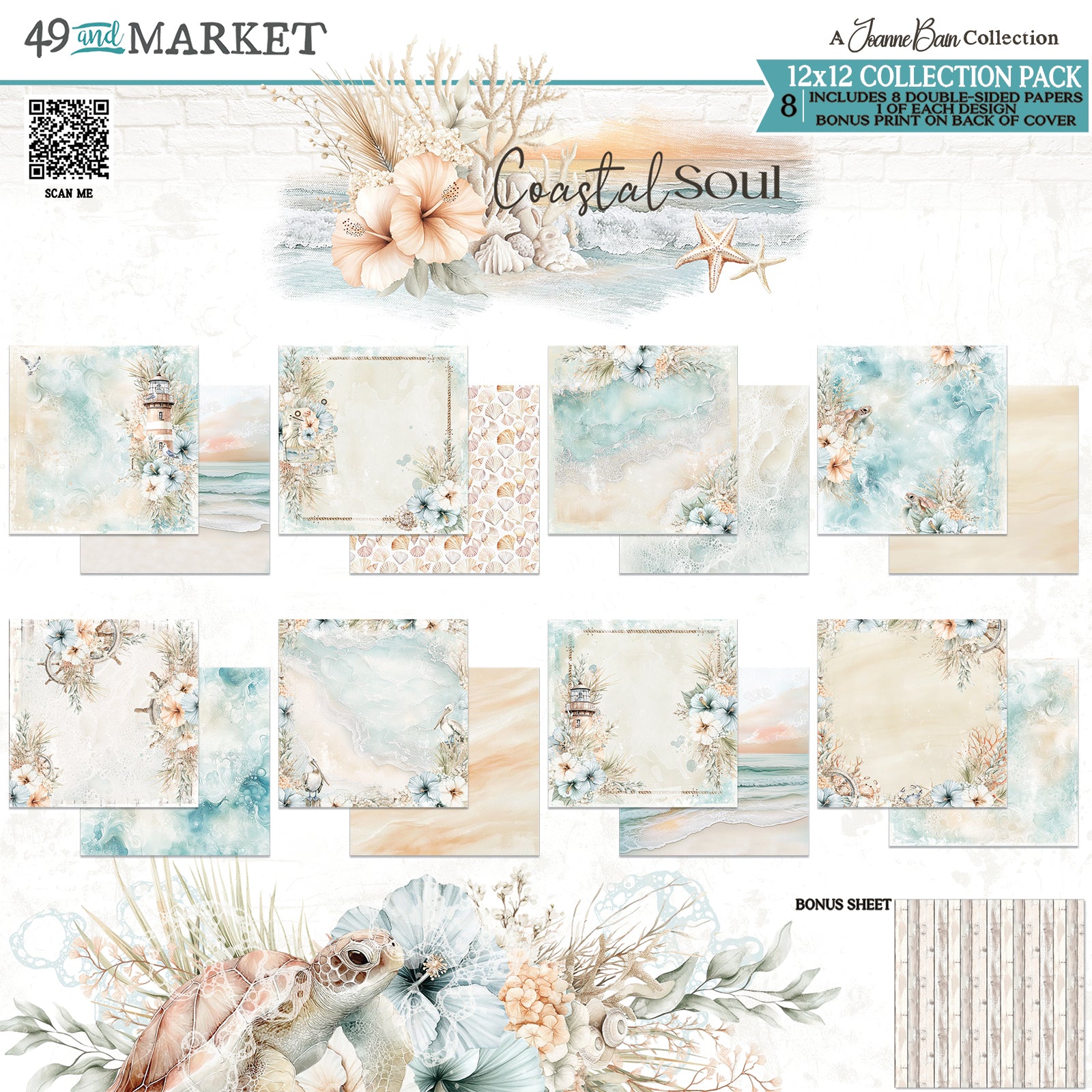 49 & Market Coastal Soul 12x12 Collection Pack